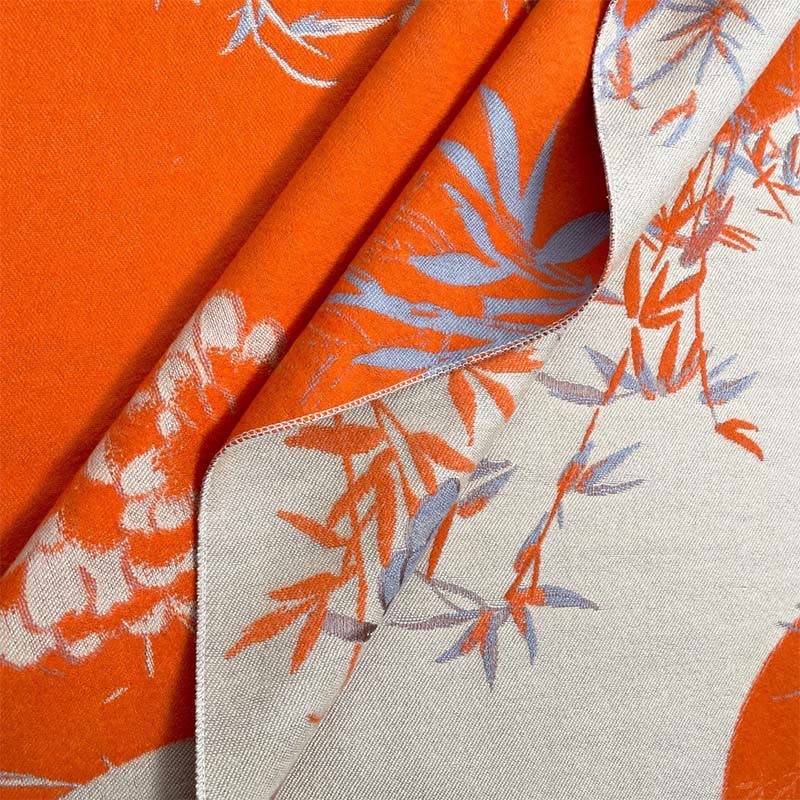 Zimowy wachlarz z motywem kwiatów piwonii z bambusa i Buddha Stones , przytulny szalik - image 11