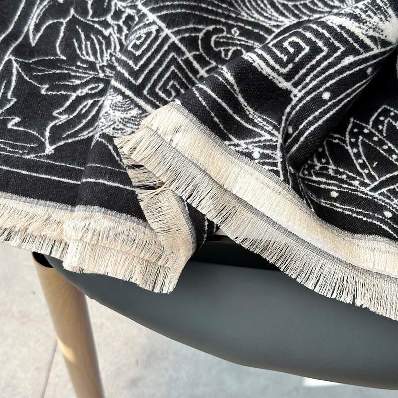 Buddha Stones, jesienny pawilon, kwiaty ryby Koi, fale, przytulny szalik - image 7