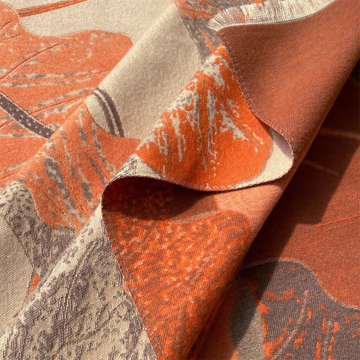 Buddha Stones Zima Bocian Ptaki Kwiaty Lotosu Liście Wzór Miękki Szalik Szal - image 2