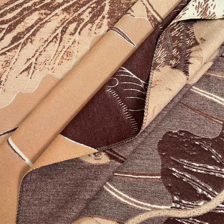 Buddha Stones Zima Bocian Ptaki Kwiaty Lotosu Liście Wzór Miękki Szalik Szal - image 15