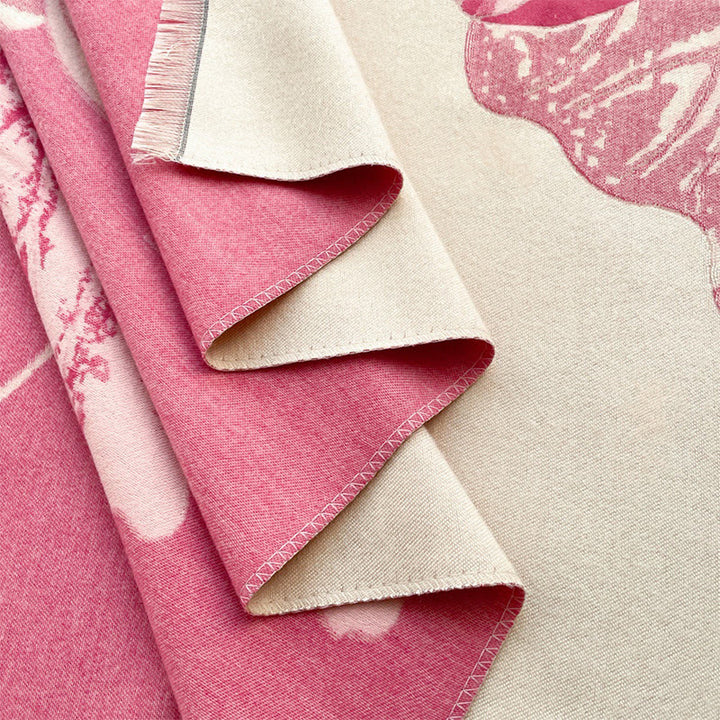 Buddha Stones Zima Bocian Ptaki Kwiaty Lotosu Liście Wzór Miękki Szalik Szal - image 7