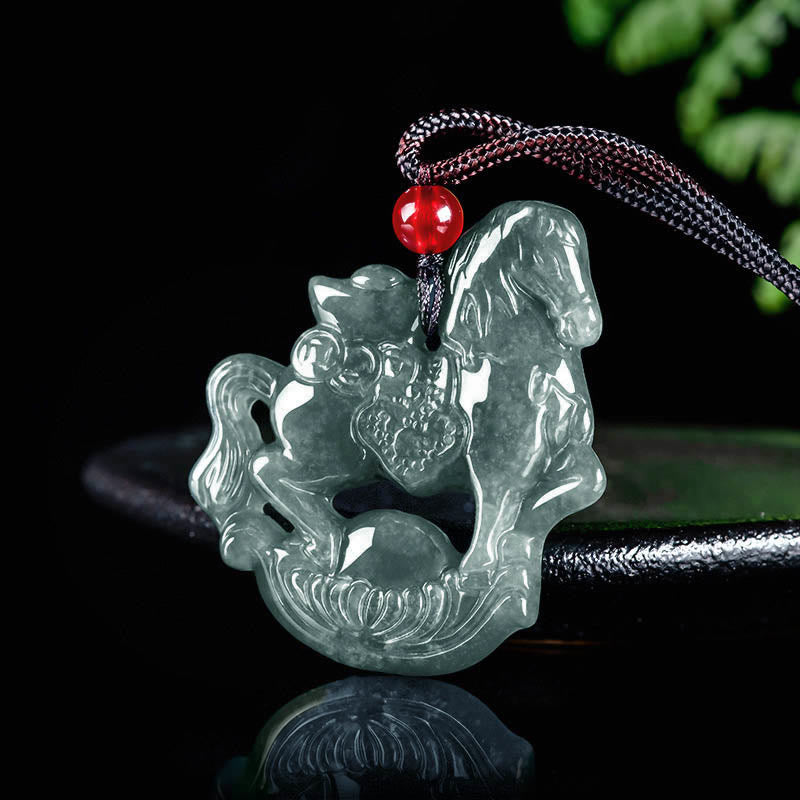 Naszyjnik z Buddha Stones, rok konia, lina szczęścia i dobrobytu - image 2
