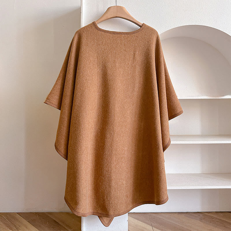 Zimowy, jednolity kolor, ciepły i przytulny, rozdzielony szal z Buddha Stones - image 5