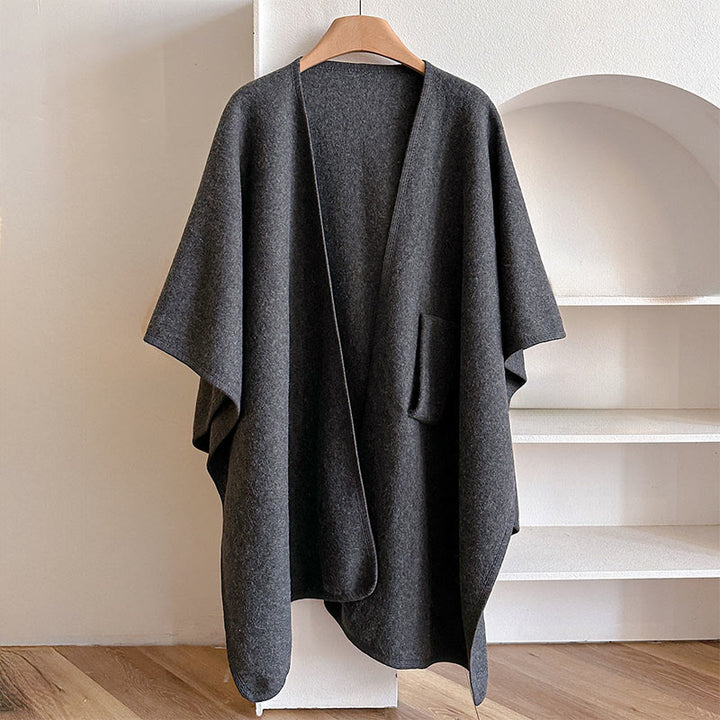 Zimowy, jednolity kolor, ciepły i przytulny, rozdzielony szal z Buddha Stones - image 18