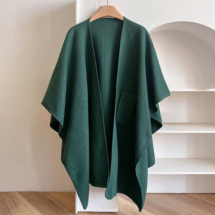 Zimowy, jednolity kolor, ciepły i przytulny, rozdzielony szal z Buddha Stones - image 8