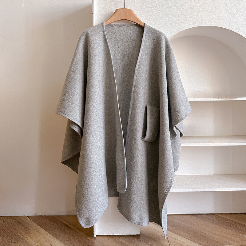 Zimowy, jednolity kolor, ciepły i przytulny, rozdzielony szal z Buddha Stones - image 13