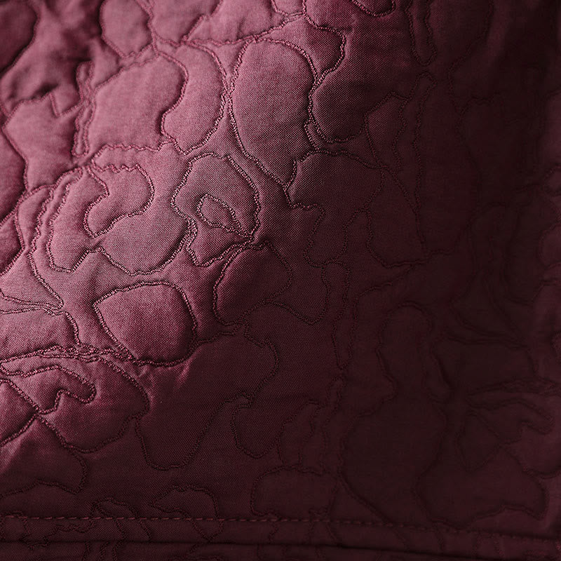 Kurtka damska z długim rękawem i kieszeniami, z bawełny żakardowej, z Buddha Stones, zapinana na guziki, średniej długości - image 10