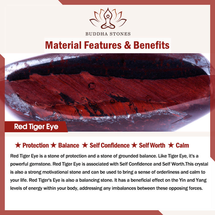 Bransoletka równowagi z Buddha Stones i stopem tygrysiego oka - image 5