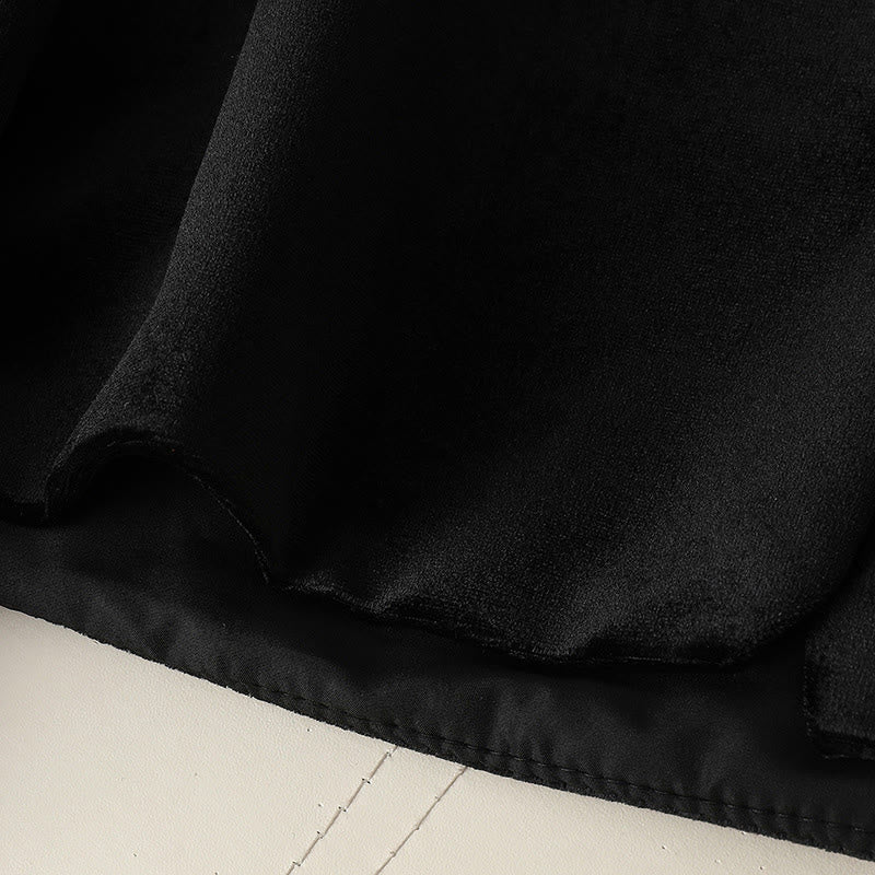 Kurtka damska z długim rękawem i grubym wykończeniem w kształcie Buddha Stones z kwiatowym wzorem  - image 14