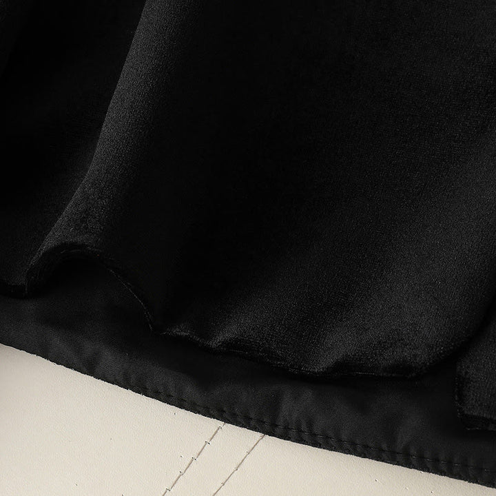 Kurtka damska z długim rękawem i grubym wykończeniem w kształcie Buddha Stones z kwiatowym wzorem  - image 14