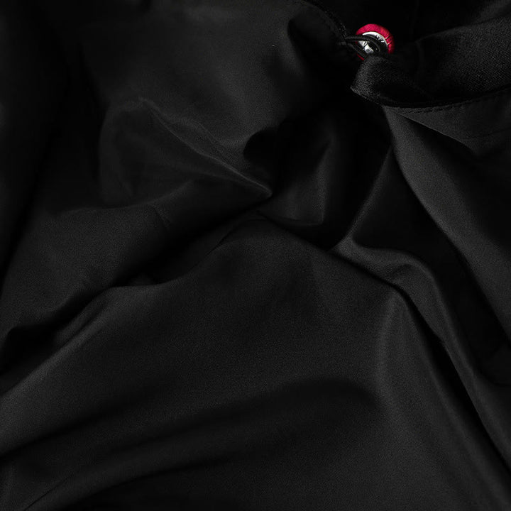 Kurtka damska z długim rękawem i grubym wykończeniem w kształcie Buddha Stones z kwiatowym wzorem  - image 6