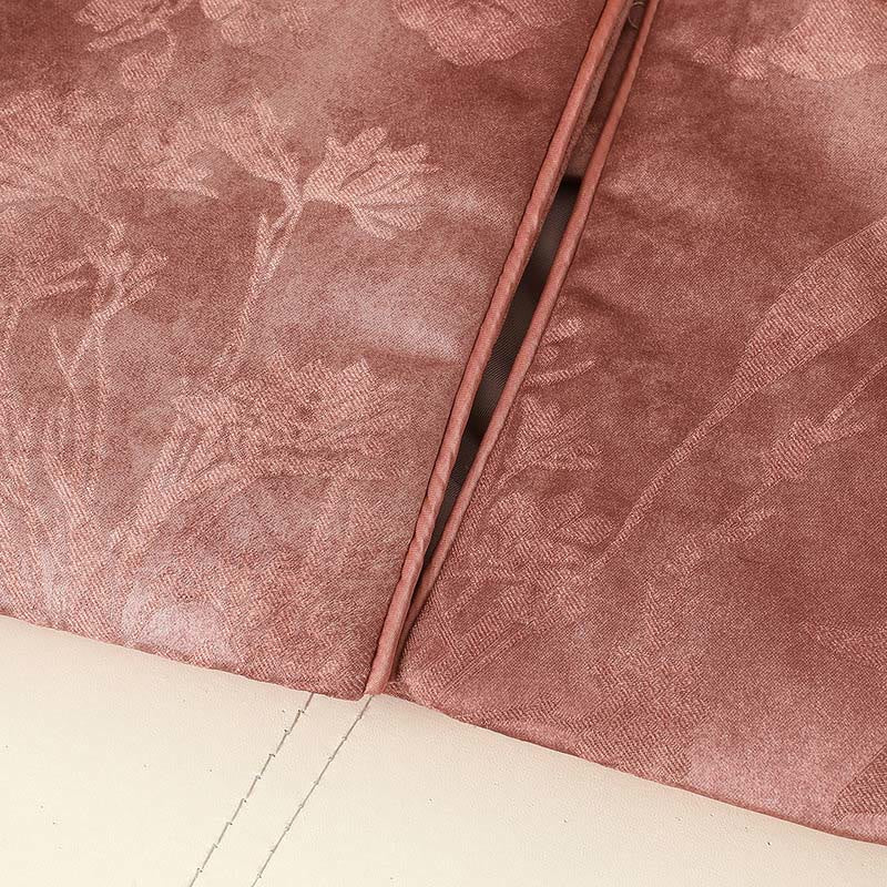 Buddha Stones z żabą i guzikami, tradycyjne chińskie wzory, damska kurtka z długim rękawem i grubym wykończeniem  - image 24