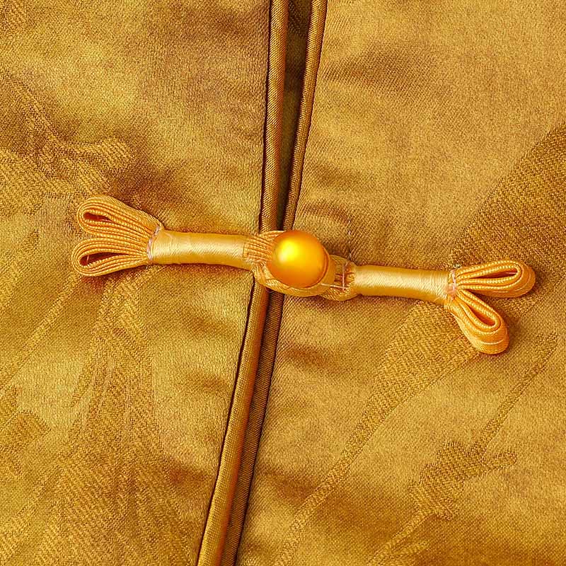 Buddha Stones z żabą i guzikami, tradycyjne chińskie wzory, damska kurtka z długim rękawem i grubym wykończeniem  - image 5