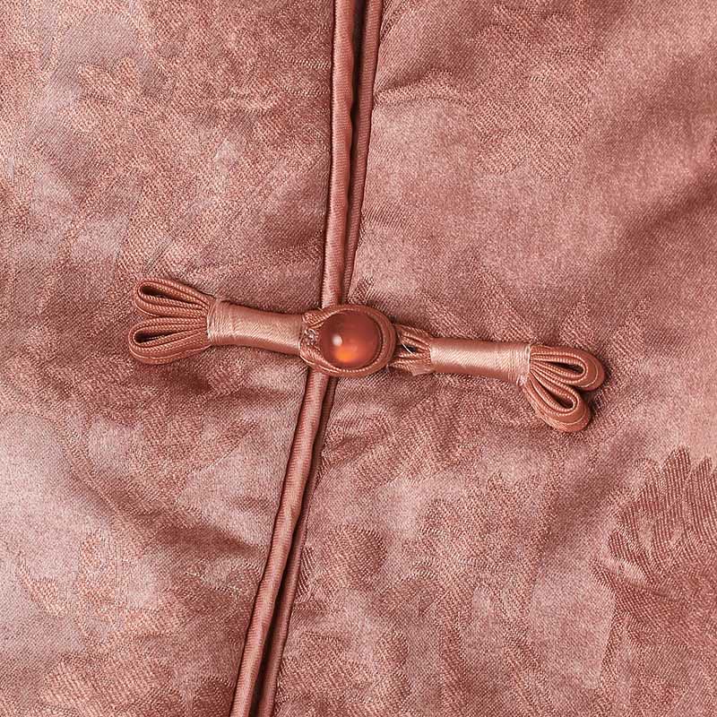 Buddha Stones z żabą i guzikami, tradycyjne chińskie wzory, damska kurtka z długim rękawem i grubym wykończeniem  - image 23