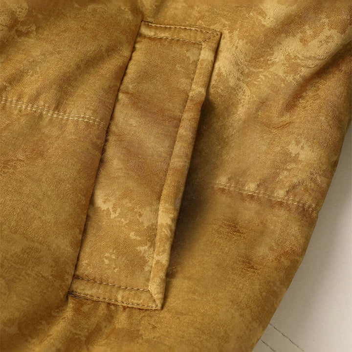 Buddha Stones Żakardowa kurtka damska z długim rękawem, grubym wykończeniem i kieszeniami, z guzikami w kolorze ciemnego wzoru - image 10