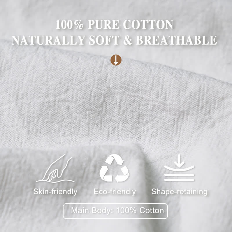 Damskie spodnie haremowe z elastyczną talią i bawełnianymi białymi liniami i plamkami w kolorze Buddha Stones - image 3