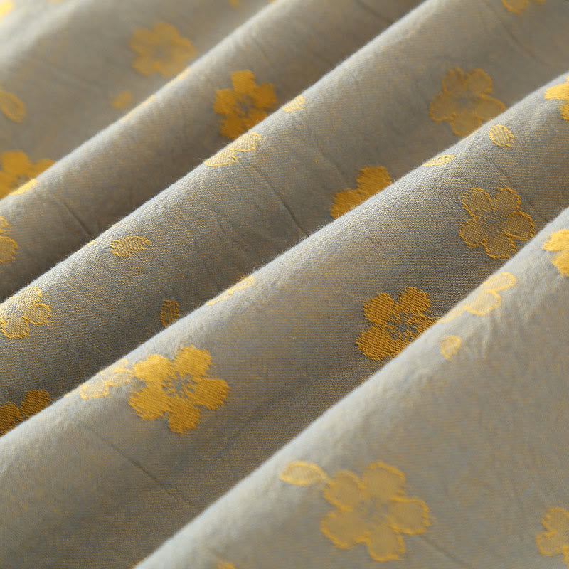 Buddha Stones, 2 sztuki, kolorowa, kwiatowa koszula z długim rękawem i guzikami żaby, komplet z czystej bawełny  - image 3