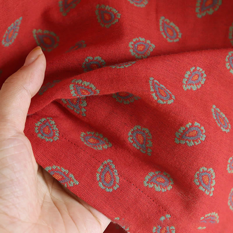 Buddha Stones, 2 sztuki, kolorowa, kwiatowa koszula z długim rękawem i guzikami żaby, komplet z czystej bawełny  - image 13