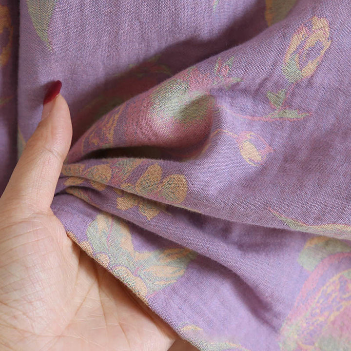 Buddha Stones, 2 sztuki, kwiatowy wzór, koszula z długim rękawem, okrągły dekolt, spodnie zapinane na guziki, komplet bawełniany  - image 16