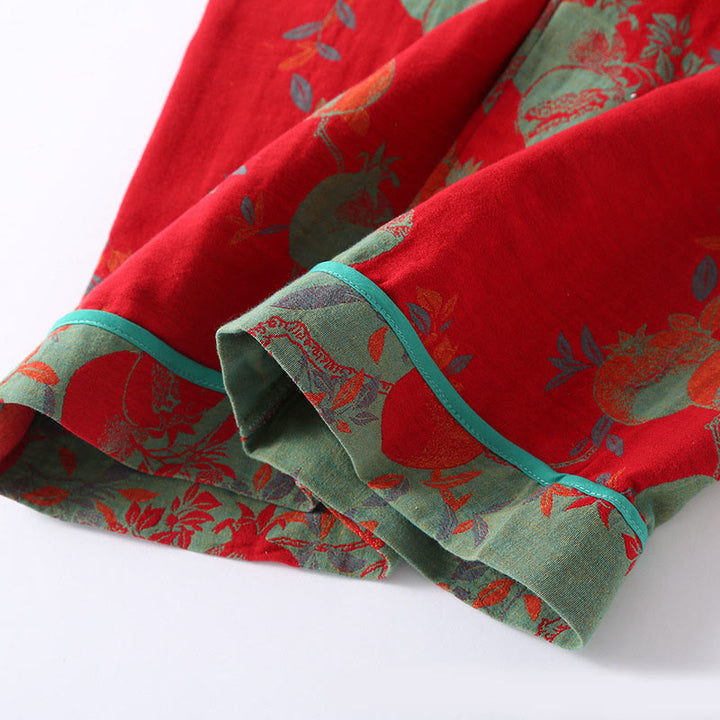 Buddha Stones, 2 sztuki, patchworkowa koszula z długim rękawem i guzikami żabki, komplet z czystej bawełny  - image 14