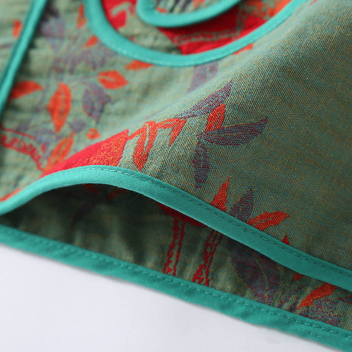 Buddha Stones, 2 sztuki, patchworkowa koszula z długim rękawem i guzikami żabki, komplet z czystej bawełny  - image 10