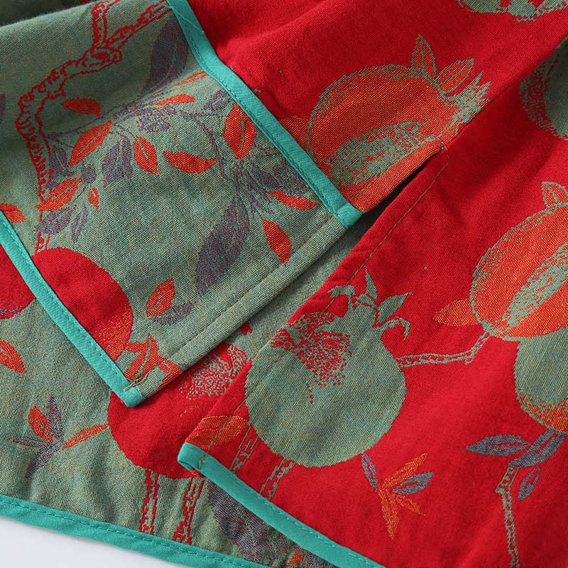 Buddha Stones, 2 sztuki, patchworkowa koszula z długim rękawem i guzikami żabki, komplet z czystej bawełny  - image 9