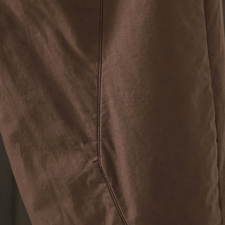 Damskie spodnie termiczne haremowe z kieszeniami i gładką bawełną Buddha Stones - image 11