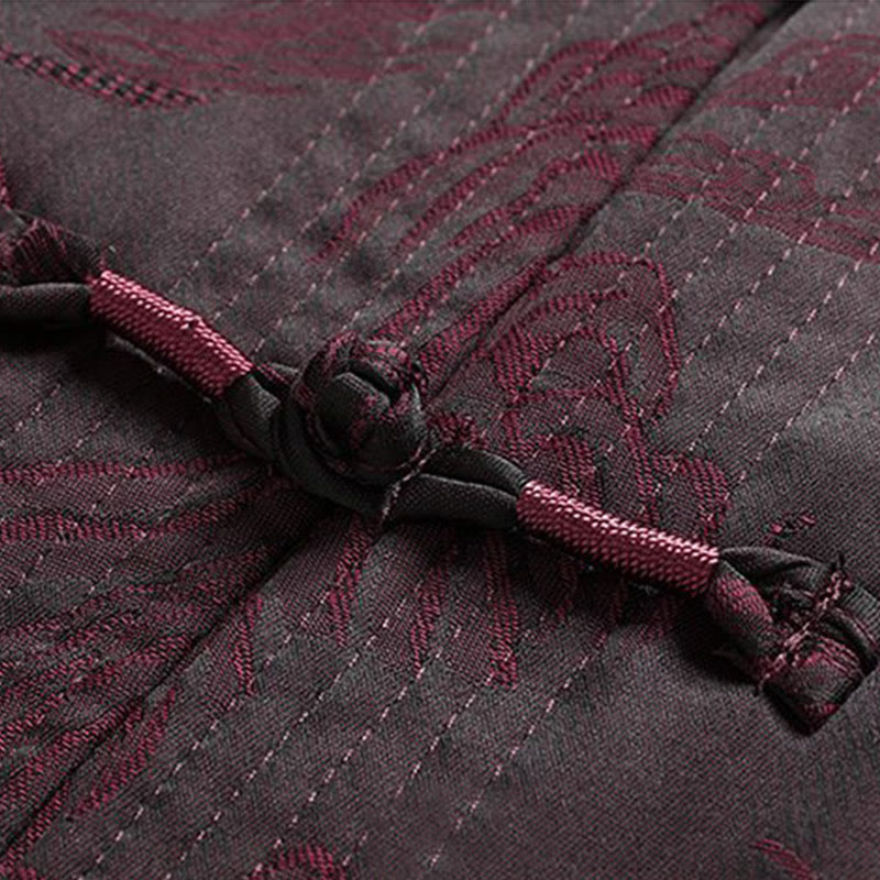 Buddha Stones, 2-częściowy zestaw dojazdowy, koszula męska z długim rękawem, spodnie, guziki żaba, komplet bawełniany - image 11