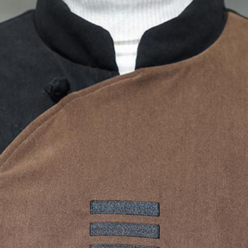 Kurtka męska z długim rękawem i kieszeniami, sztruksowa, z motywem Buddha Stones , zimowa, Yin Yang Tai Chi - image 8