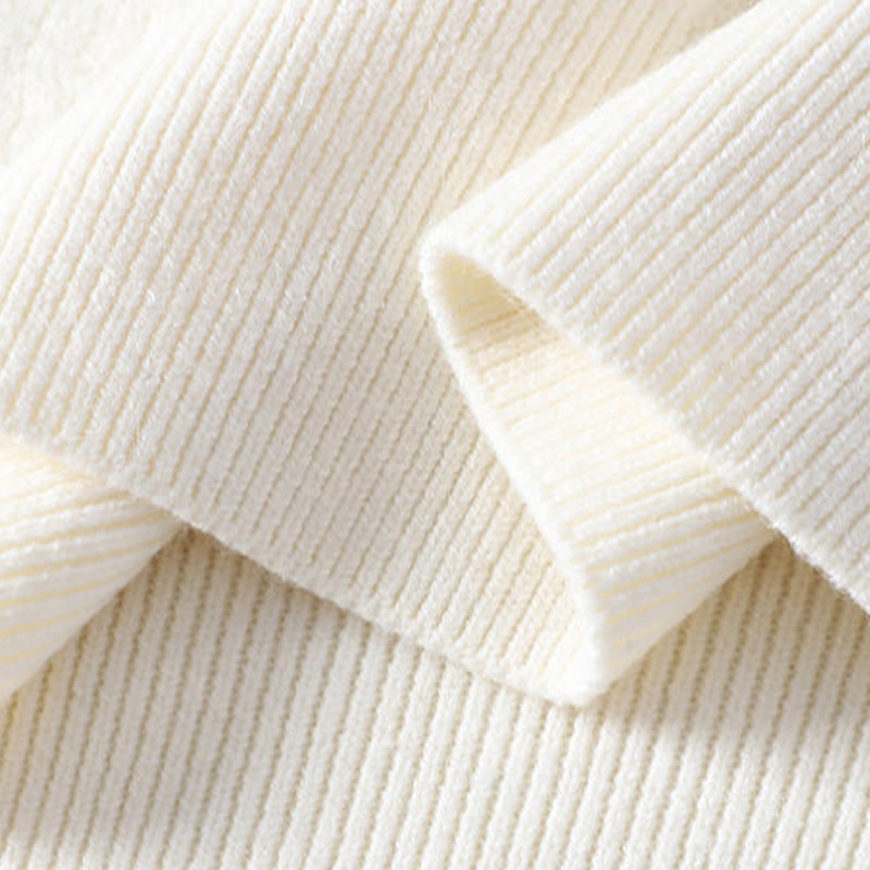 Ciepły męski sweter z długim rękawem z dzianiny z długimi rękawami i kołnierzykiem z motywem Buddha Stones - image 6