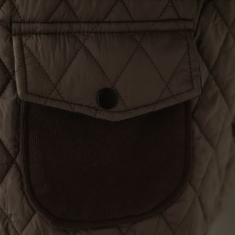 Damska kurtka z długim rękawem i kieszeniami, z wzorem diamentowym „Buddha Stones” - image 9