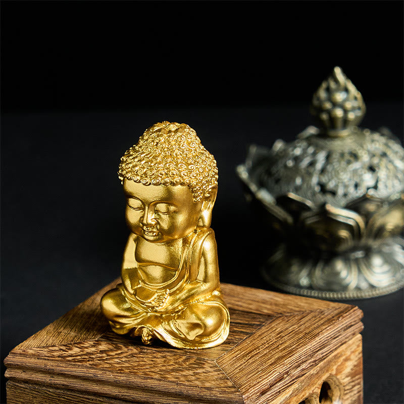 Buddha Stones, posąg Buddy Tathagaty, magnes na lodówkę, dekoracja domu - Styl A1 3,8*6,7*3 cm (z magnesem z tyłu) - image 0