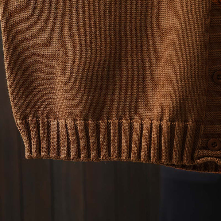 Kardigan damski z dzianiny z długim rękawem typu nietoperz, z kwiatowymi guzikami w kształcie Buddha Stones - image 13