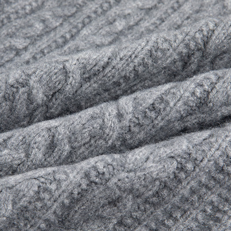 Kardigan z dzianiny z długim rękawem i bawełny z motywem Buddha Stones , zimowy, z przekręconymi guzikami - image 29