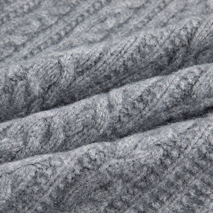 Kardigan z dzianiny z długim rękawem i bawełny z motywem Buddha Stones , zimowy, z przekręconymi guzikami - image 29