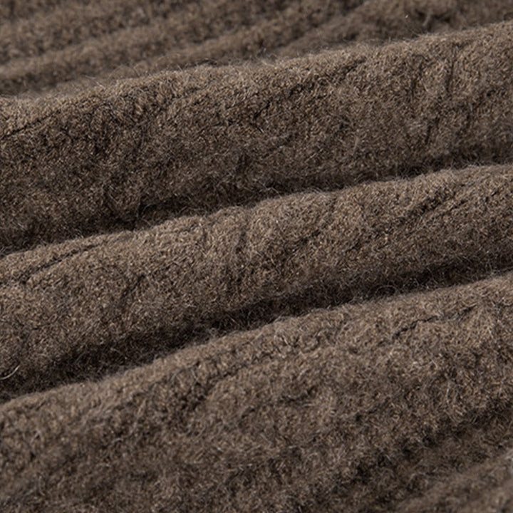 Kardigan z dzianiny z długim rękawem i bawełny z motywem Buddha Stones , zimowy, z przekręconymi guzikami - image 12