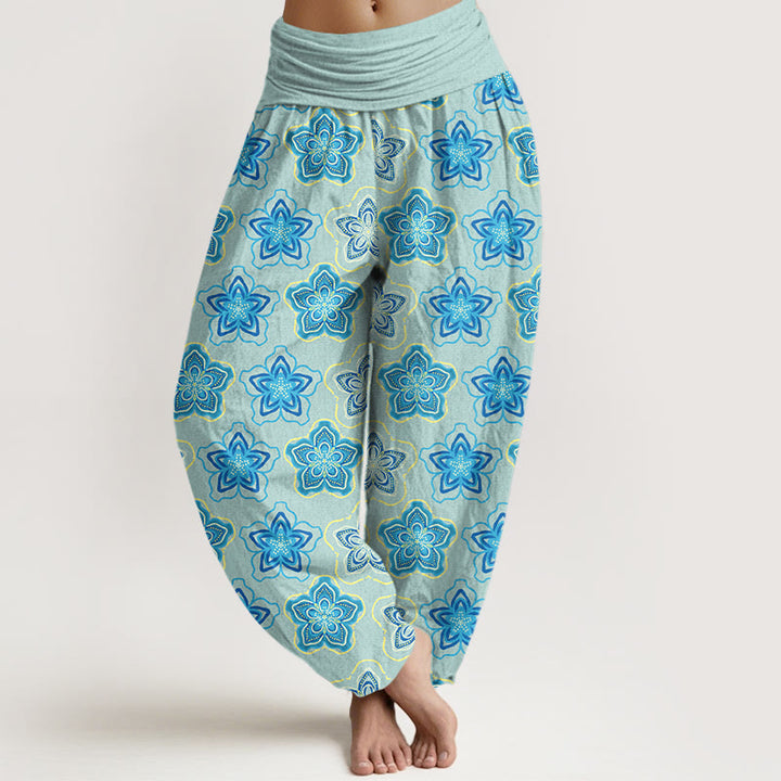 Buddha Stones w regularnym układzie z pięciopłatkowym wzorem kwiatowym - LightSkyBlue - US16, UK/AU20, EU48 (3XL) - image 0