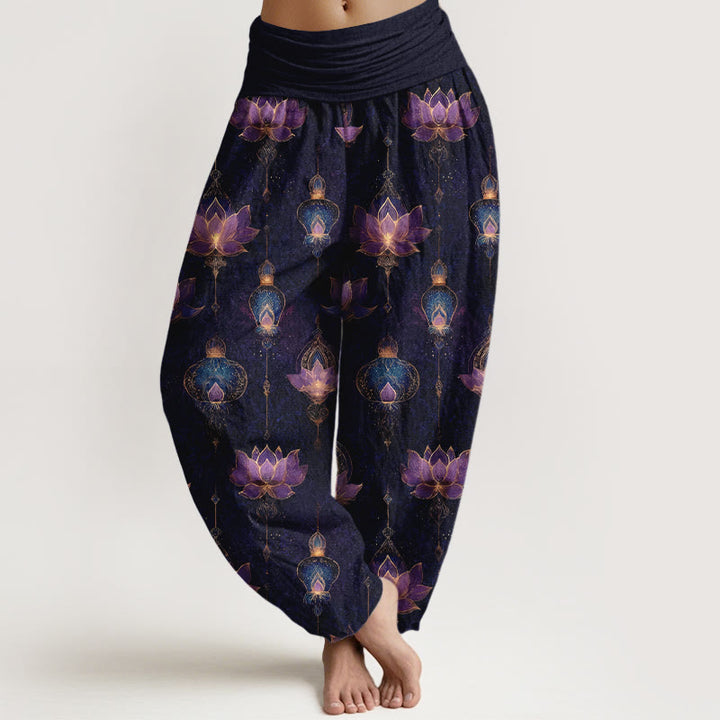 Buddha Stones z motywem latarenki i lotosu - Indygo - US16, UK/AU20, EU48 (3XL) - image 0