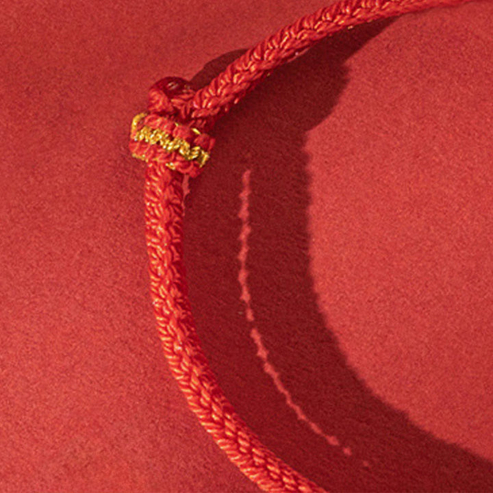 Bransoletka pleciona z białego chalcedonu i Buddha Stones z klamrą pokoju - image 9