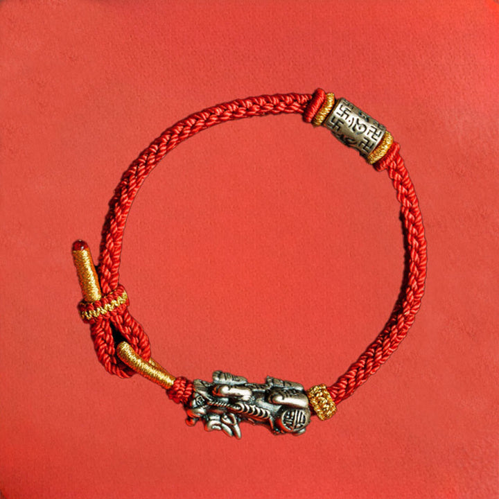 Bransoletka ochronna PiXiu Om Mani Padme Hum z Buddha Stones próby 925 - image 10