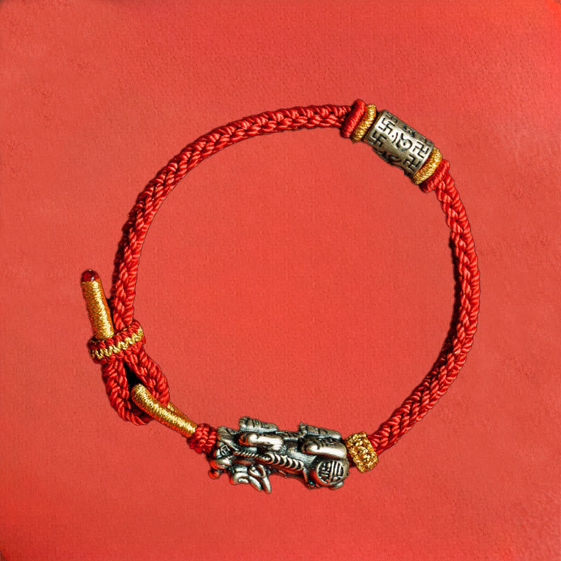 Bransoletka ochronna PiXiu Om Mani Padme Hum z Buddha Stones próby 925 - image 10