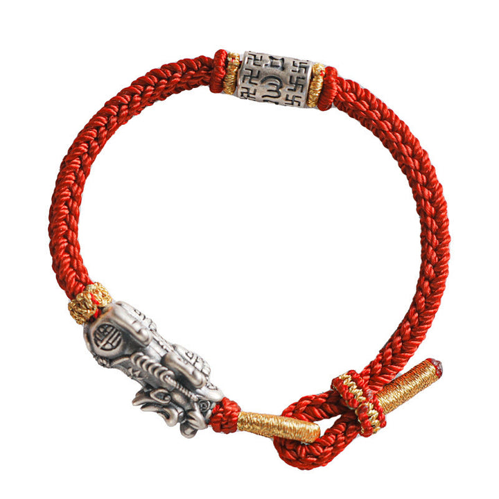 Bransoletka ochronna PiXiu Om Mani Padme Hum z Buddha Stones próby 925 - image 12