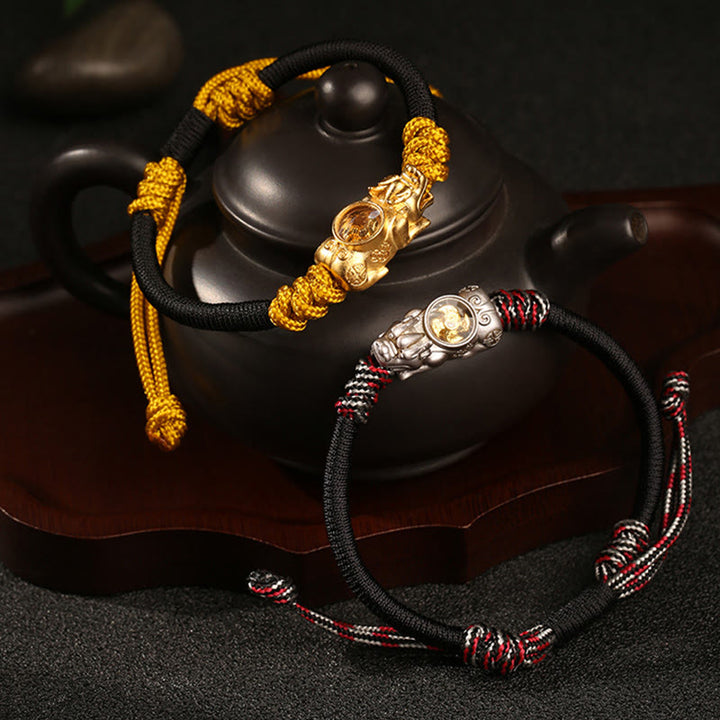 Bransoletka z ręcznie tkanej liny z Buddha Stones Pi Xiu, bogactwem i szczęściem - image 11