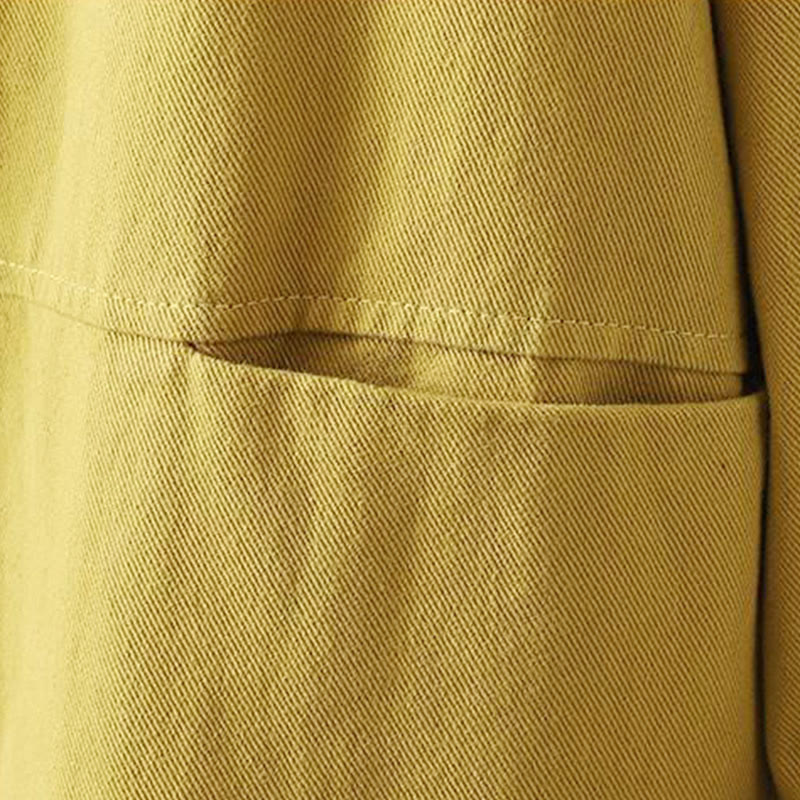 Kurtka damska z długim rękawem i kieszeniami "Buddha Stones Fall Button Down" - image 16