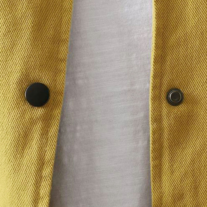 Kurtka damska z długim rękawem i kieszeniami "Buddha Stones Fall Button Down" - image 13
