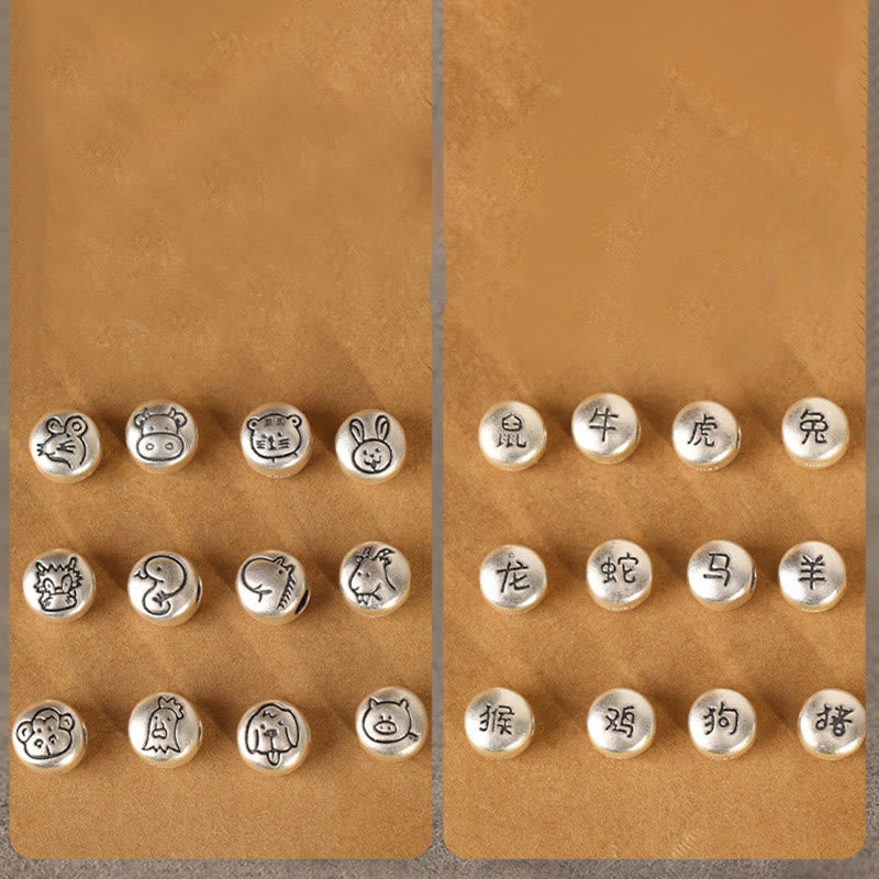 Bransoletka z plecionego sznurka z Buddha Stones ze srebra próby 999, Rok Konia, chiński znak zodiaku, przynosząca szczęście - image 55