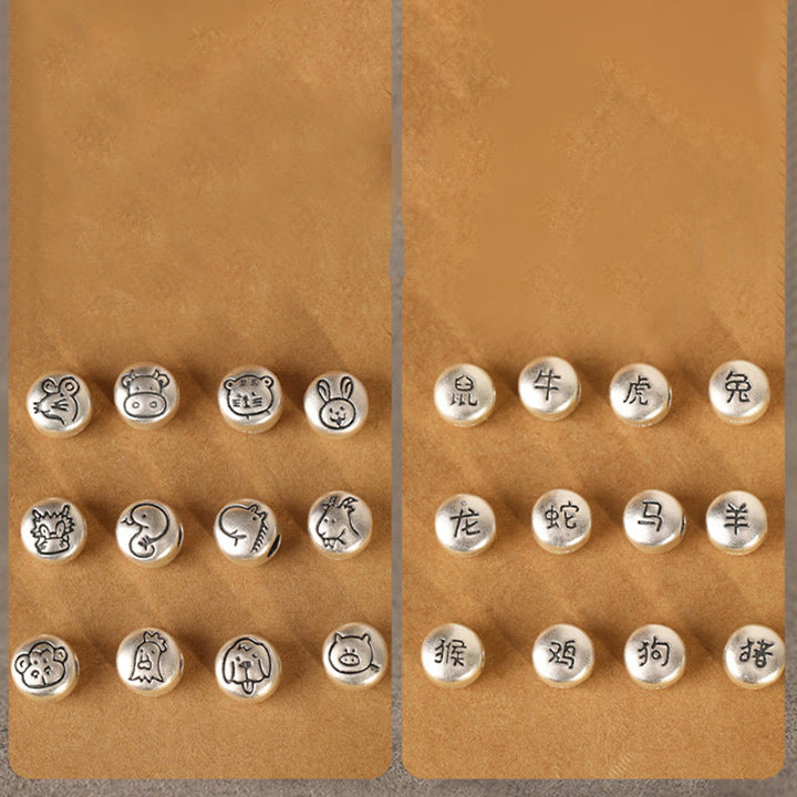 Bransoletka z plecionego sznurka z Buddha Stones ze srebra próby 999, Rok Konia, chiński znak zodiaku, przynosząca szczęście - image 55