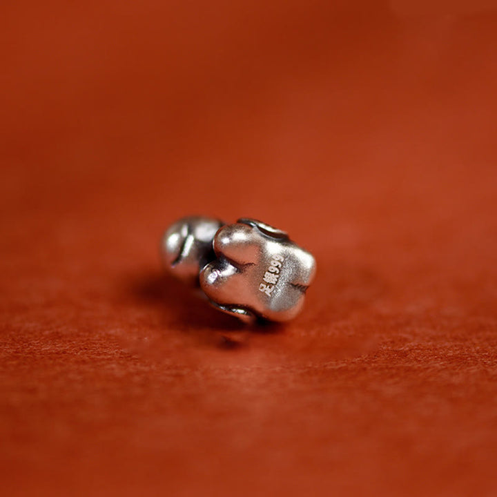 Buddha Stones 999 srebro próby 925 Rok Konia Dzwoneczek ze srebra próby 925 Sznurek szczęścia Bransoletka na kostkę dla dzieci i dorosłych - image 19