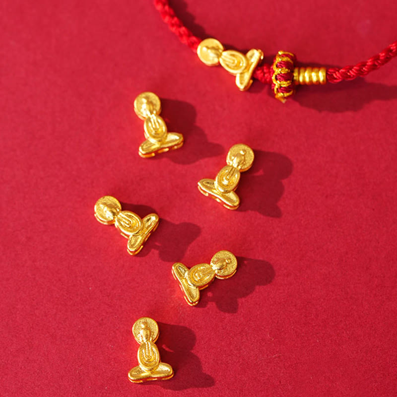 Bransoletka pleciona z czerwonego sznurka z Buddha Stones, bezkształtnym węzłem lotosu Buddy - image 8