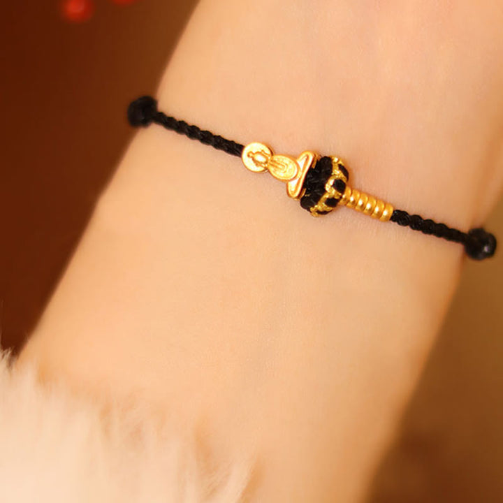 Bransoletka pleciona z czerwonego sznurka z Buddha Stones, bezkształtnym węzłem lotosu Buddy - image 12